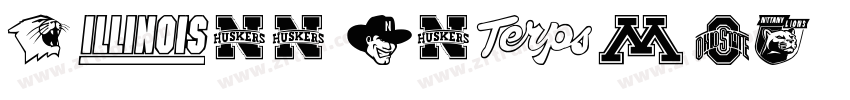 NCAA Baylor字体转换